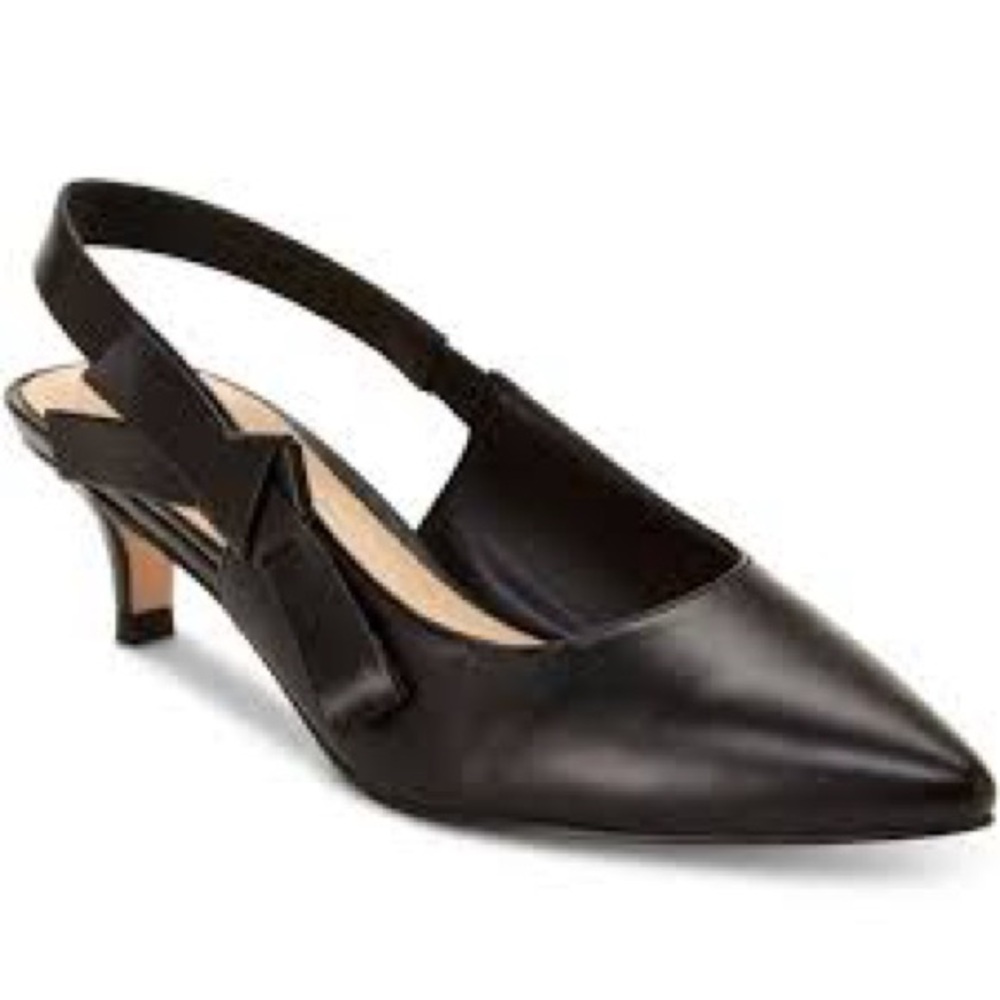 Nanette Lepore Black Slingback Heels